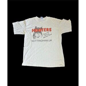 Hooters Nottingham UK Tee Shirt Delightfully Tacky Yet Unrefined